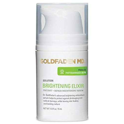 GOLDFADEN MD Brightening Elixir | Serum w/Vitamin C, Ferulic Acid, Vitamin B & Vitamin E | Helps Aid Against The Appearance Of Photoaging | Leaves Skin Feeling Hydrated & Looking Radiant .5 fl oz