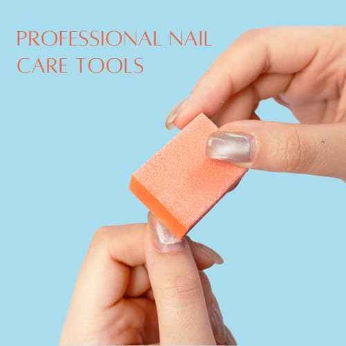 RED Nail Design Disposable Mini Nail Buffers - 1500 PCS, 80/100 Grit Single-Use Buffing Blocks for Natural & Acrylic Nails - Compact Nail Buffer Blocks for Manicure & Pedicure - for Home & Salon