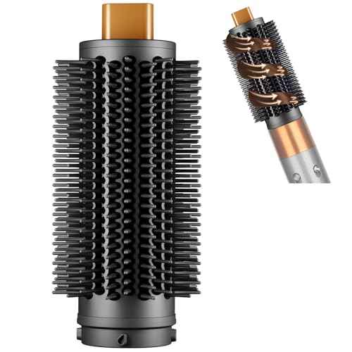 Upgraded Round Volumizing Brush Attachment for Dyson Airwrap HS01 HS05 HS08 Accessories, Upgraded Bristles for Dry Hair Add Volume Style Bangs Smooth Hair