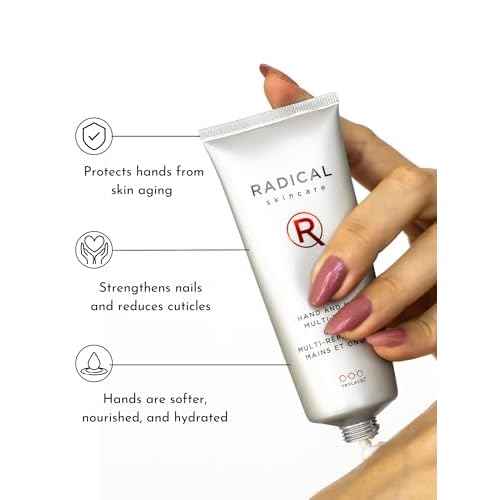 Radical Skincare Hand & Nail Multi Repair Creme - Provide Moisture & Fight Aging | Strengthens Nails & Cuticles | For All Skin Types Including Sensitive Skin | Cruelty & Paraben Free (2.5 oz, 2 Pack)
