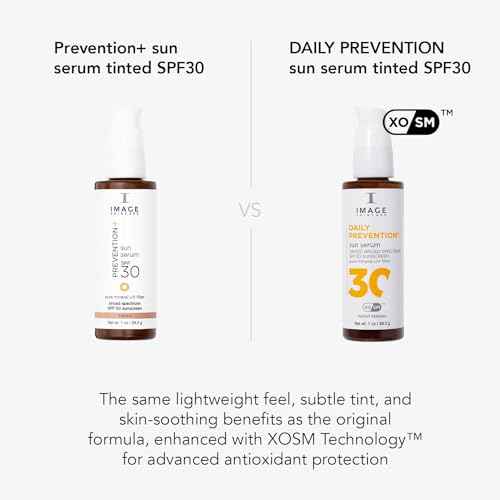 IMAGE Skincare DAILY PREVENTION Sheer Mineral Sun Serum, SPF 30, Lightweight, Tinted Broad Spectrum Sunscreen, 1 Ounce