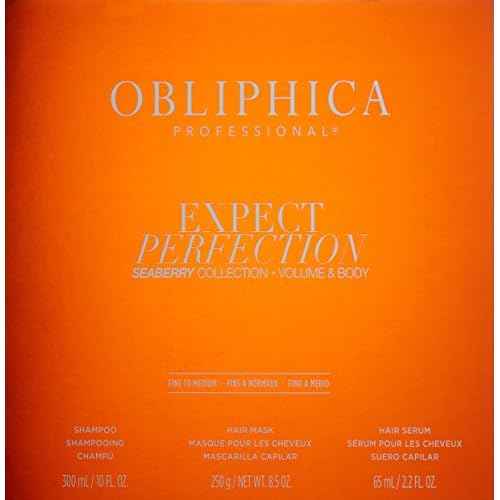 Obliphica Expect Perfection Volume & Body Seaberry Collection Set - Elevate Your Haircare Experience with Luxurious Volumizing and Bodifying Formulas for Beautifully Enhanced Hair