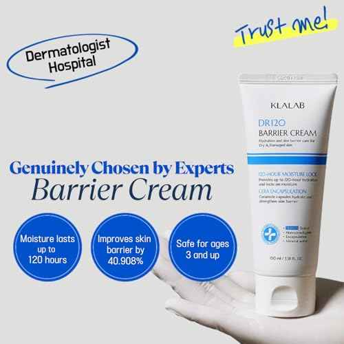 DR120 Barrier Cream ? 120-Hour Hydration with 5 Ceramides & Hyaluronic Acid ? Fragrance-Free Moisturizer for Sensitive Skin ? Clinically Tested, Non-Comedogenic, 3.4oz