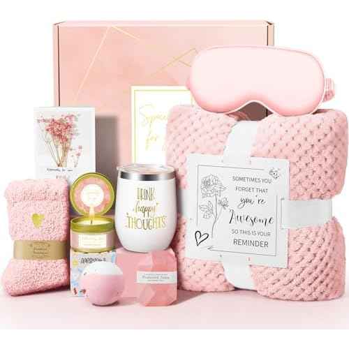 Happy Birthday Gifts for Women Mom Her Friend Sister Wife Grandma, Self Care Gifts Get Well Gifts Unique Relaxing Spa Gift Basket Set, Christmas Gifts for Women Mom Wife Grandma Friends Sister