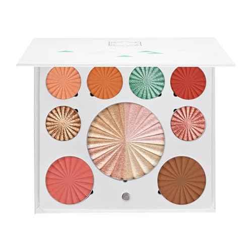 OFRA Mini Mix Face Palette Good To Go - 2-in-1 Full Face Makeup Palette with Blush, Eyeshadows, Highlighter, and Bronzer - Powder Makeup Palette - Travel-Friendly, Cruelty-Free, and Refillable Pans