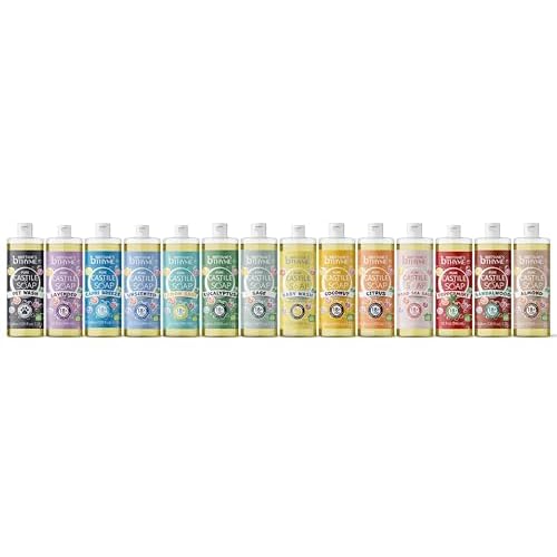 Brittanie's Pure Castile Liquid Soap Citrus ? 2 Pack (32oz Each) | Natural, Organic, Multi-Purpose Soap for Body, Face, Home & Pets | Vegan, Sulfate-Free, Made in USA