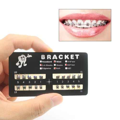 400pcs/Pack 022 Slot Bondable with Hook on 345 Teeth Model Mini Roth Brackets Roth,5 pieces per pack 20 pieces per pack.