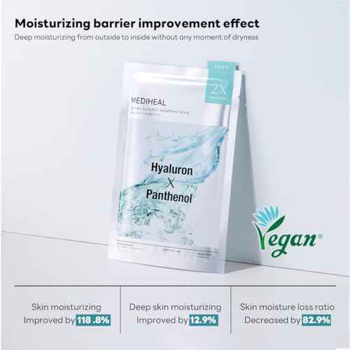 Mediheal Derma Synergy Wrapping Mask for Moisturizing Barrier (4 Packs) - Improved Skin Moisturization With Hyaluron Panthenol