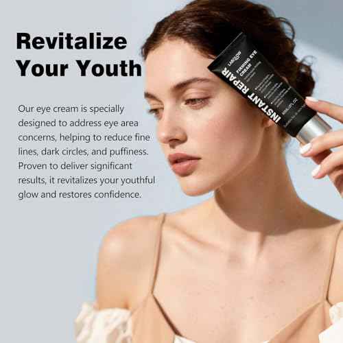 Temporary Instant Eye Tightener Cream ? 60 ML Retinol Eye Cream for Puffiness, Eye Bags, Dark Circles & Fine Lines, Anti-Aging Firming Eye Repair Cream for Smoother, Revitalized Skin ?2 fl. oz