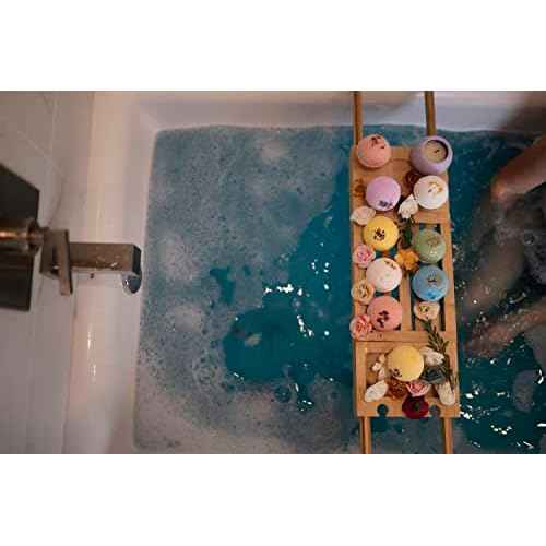 Handmade in USA Organic Bath Bombs Gift Set for Women All Natural with Epsom Salt Relaxation Dead Sea Salt Safe Bath Bombs Kit for Kids Her Mom Mother Grandma Girlfriend - Best Gifts Idea