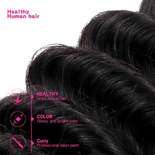 Selina Human Braiding Hair 2 Bundle Loose Deep Human Hair Bulk Micro Braiding Hair Human Hair Deep Wave Bulk Human Hair For Braiding Natural Black Color (100g Loose Deep, 20inch)