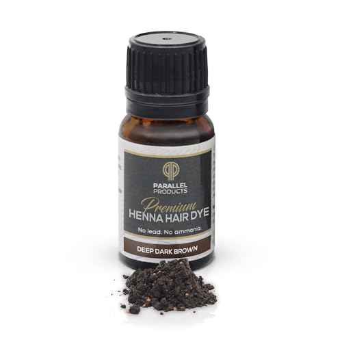 Parallel Products Spot Color Henna Kit - Henna Hair Dye - 3 grams - Tint for Professional Spot Coloring - With Mixing Dish - Covers Grey Hair - Root Touch Up (Deep Dark Brown)