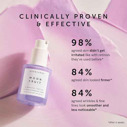 HERBIVORE Bakuchiol Retinol Alternative - Bakuchiol + Peptides, Smooths Skin, Reduces Fine Lines, Wrinkles & Puffiness, Plant-based, Vegan, Cruelty-free