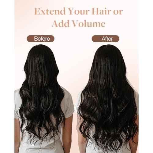GOO GOO Invisi Edge Tape in Hair Extensions Human Hair, 1B Natural black 20pcs 24inch 50g, Virgin Remy Hair, Seamless Injected Tape, Natural Look