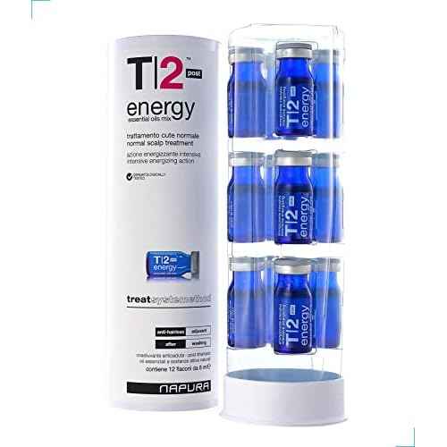 T2 Hair Loss Leave In Vials for Weak and Fine Hair - Natural Growth Oil Scalp Treatment for Women and Men - Intensive Root Strengthening Treatment with Peppermint, Rosemary