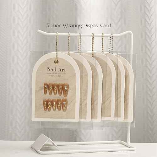 Acycoin2A 10PCS Handmade Ins Press On Nail Packaging Nail Gel Polish Sample Display Nail Art Background Card Dustproof Bag With Tie Bags