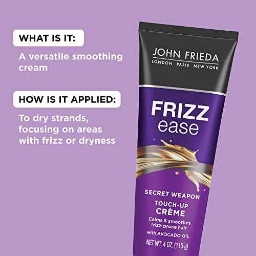 John Frieda Frizz Ease Secret Weapon Touch-Up Cr?me, Smoothing Cream for Flyaways, Frizz-Free & Split Ends, Infused with Avocado Oil to Seal in Moisture and Eliminate Flyaways, 1 Oz, Pack of 24