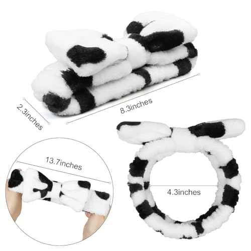 Huachi Headbands for Washing Face Spa Headbands for Women Girls Bulk: Cute Skincare Makeup Headband, Facial Face Wash Head Bands 8Pack Stocking Stuffers for Womens and Teen Girls