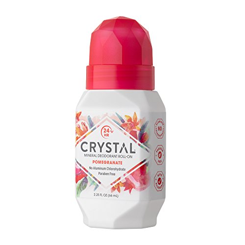 Crystal Mineral Deodorant Roll-On, Pomegranate, 2.25 fl oz (Pack of 12)