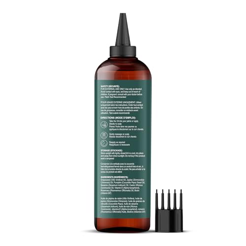Botanic Hearth 100% Pure Rosemary Oil For Hair Growth | Infused with Pumpkin Oil | Hair Oil Repairs Dry Damaged Hair, Strengthening, Healthier - Hair Tonic, 6.7 fl oz