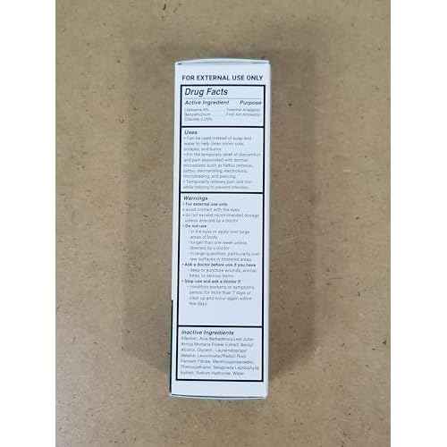 Dr. Numb 4% Lidocaine Foaming Soap with Benzethonium Chloride ? Numbing Wash for Local and Anorectal Uses ? 1.7 oz (3 Bottles)