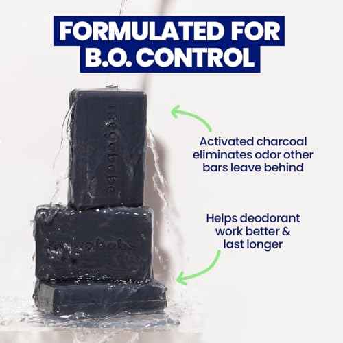 Megababe Underarm Bar Soap - Space Bar | Stocking Stuffer Holiday Gift | With Detoxifying Charcoal for Odor Control | 4.5 oz