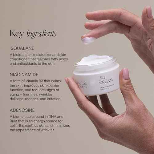 Doctor Rogers Face Cream Moisturizer: Hydrating Facial Cream. With Niacinamide, Shea Butter & Squalane. Anti-Aging & Moisturizing Lotion. Suitable for Sensitive & Dry Skin, 1.7 Ounce (50ml)