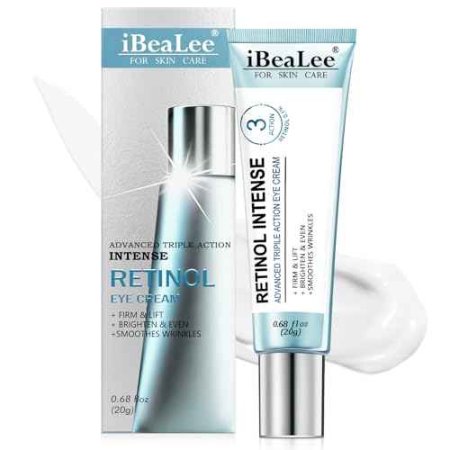 Temporary Tightener Eye Cream-Instantly Reduces Under-Eye Bags, Dark Circles&Wrinkles, Anti-Aging with Retinol&Hyaluronic Acid,Under Eye Care Creams Suit Women Men Firm Smooth firming Non-Greasy-IIII
