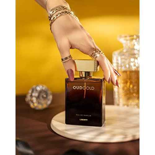 Liberty Luxury Perfume Gift Set - Flirt and OudGold for Men and Women (100ml/3.4Oz each), Eau De Parfum (EDP) Spray, Designed in France, Long Lasting Smell