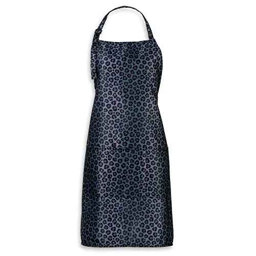 Plum Hill Animal Print Cosmetology Apron for Hair Stylist, Nail Tech, Esthetician, Hairdresser Apron with Pockets