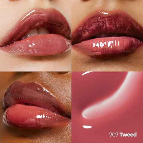 Laka Fruity Lip Glotioner, 10ml/0.33 fl.oz, Lip Gloss with High Shine Vivid Colors, Jelly tip for Hygienic & Easy Application, Plumping Conditioner, Vegan, K-Beauty? (#707 Tweed)