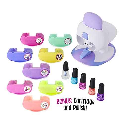 Cool Maker, GO Glam Nail Stamper Deluxe Salon with Dryer for Manicures and Pedicures with 3 Bonus Patterns and 2 Bonus Nail Polishes, Amazon Exclusive