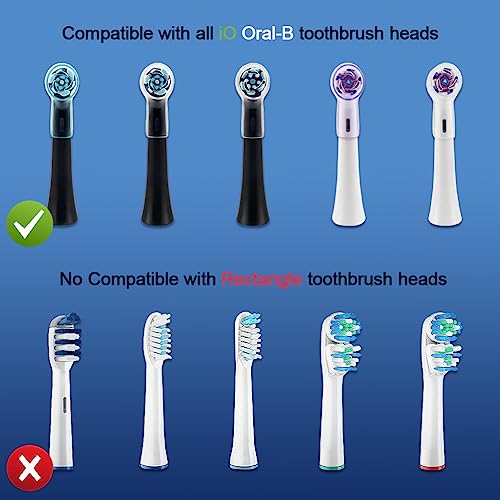 Toothbrush Covers Caps for iO Brush Heads, iO Toothbrush Heads Covers for Ultimate Clean, Gentle Care & Ultimate White, iO Series Electric Toothbrush Covers for Travel & Home - by DeBizz