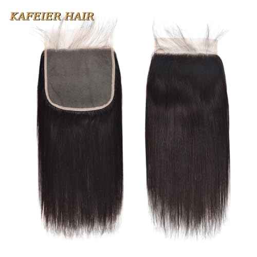 7X7 Closure Human Hair Straight Free Part 7X7 HD Lace Closure 10A Pre Plucked with Baby Hair Closure Unprocessed Lace Closure 18 Inch