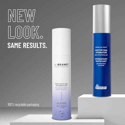 Dr. Brandt Pores No More Mattifying Hydrator - Targets Shine, Oiliness & Enlarged Pores - Hydrates for Up to 8 Hours - 1.7 oz, Pack of 2