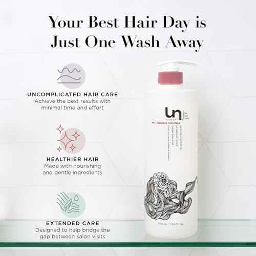 unwash Anti-Residue Cleanse - Gentle, Ph-Balanced Clarifying Shampoo for Build-Up, Dirt and Oil, Safe for All Hair Types, 33.8 fl oz