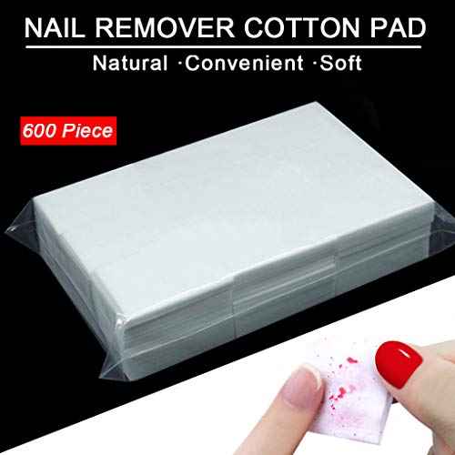 Nail Polish Gel Remover Tools Kit, Soak Off Cap Clip 10pcs, Dispenser Bottle, 600PCS Cotton Pads Handle Brushes Finger Separators(Black-Set)