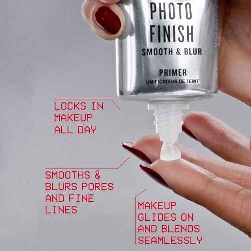 Smashbox The Original Photo Finish Smooth & Blur Makeup Primer | Instantly Smooths and Blurs Fine Lines and Pores | Vitamins A + E