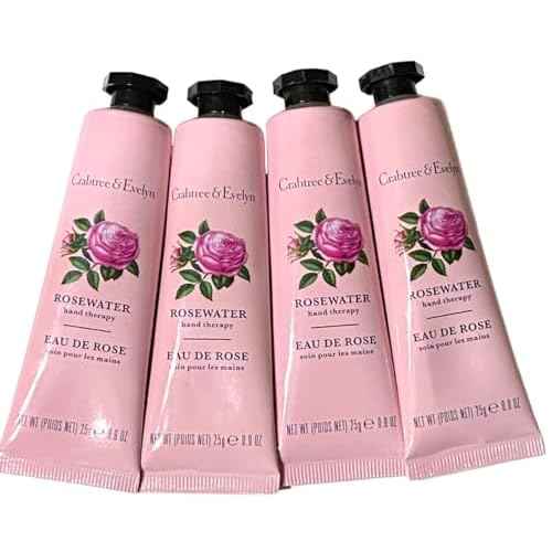 Crabtree & Evelyn Rosewater Hand Therapy .9 oz SET OF 4