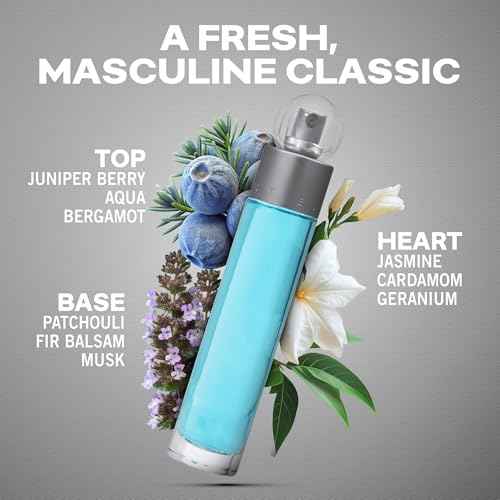 Perry Ellis 360¡Æ Eau De Toilette Spray for Men - Mens Cologne, Long Lasting Perfume, EDT, Fragrance with Notes of Bergamot, Juniper & Musk - 3.4 fl oz (100 mL)