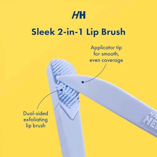 Handmade Heroes Lip Brush, Reusable Lip Exfoliator - Gentle Exfoliant, Use with Sugar Lip Polish and Lip Exfoliator Scrubber for Chapped and Dry Lips Christmas Gifts 2pc