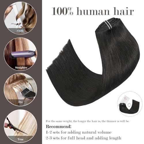 Honsoo Brown Clip In Real Human Hair Extensions 20in 7pcs Dark Brown Natural Remy Soft Long Human Hair Extensions