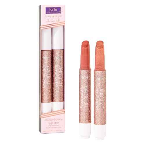 tarte maracuja juicy lip plump ? Hydrating & Volumizing Lip Plumper Gloss Balm with Nourishing Hyaluronic Acid & Vitamin E, Plumps & Moisturizes, Vegan & Cruelty-Free