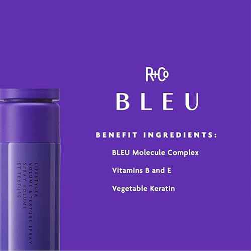R+Co BLEU Ingenious Thickening Shampoo (8.5 oz) & LifeStyler Volume + Texture Spray (8.3 oz) ? Adds Thickness, Volume, Texture, Body, and Movement ? Vegan, Cruelty-Free, Set of 2