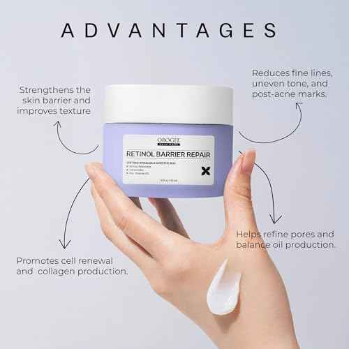 Vitamin A (Retinoids) Lightweight Face Cream for Anti-Aging, Reduce Wrinkles, Prevents Acne Breakouts, and Hyperpigmentation 1.8 OZ