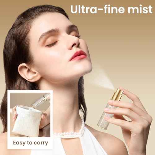 Travel Perfume Bottle Refillable 3PCS, Leak-Proof TSA Perfume Travel Bottle, Luxury Refillable Perfume Atomizer Portable Perfume Sprayer for Women & Men