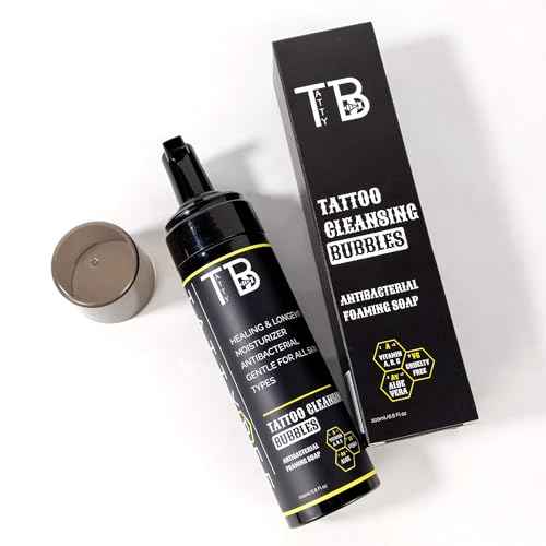 Tattoo Cleansing Foam ? Gentle Tattoo Aftercare Soap & Piercing Wash ? Hydrating Foam Cleanser for New Tattoos ? 6.8 fl oz