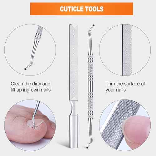 Toenail Clippers for Seniors Thick Toenails, Heavy Duty Toenail Nipper, Professional Nail Clippers, Ergonomic Non-Slip Long Handle, Toenail Clippers for Men Women Elderly