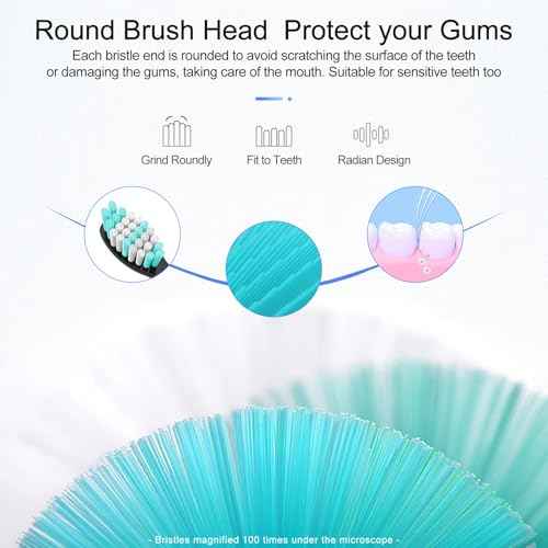 Replacement Brush Heads for Aquasonic Only Compatible with AquaSonic Black Series, 5-Pack Black