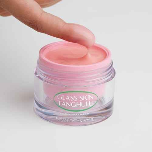 OLIVIAUMMA Glass Skin Tanghulu Fig Pudding Calming Cream - Korean Skin Care Moisturizer Face Cream for Barrier Repair & Hydration - Soothing korean moisturizer with Aloe Vera + Ceramide - 50g